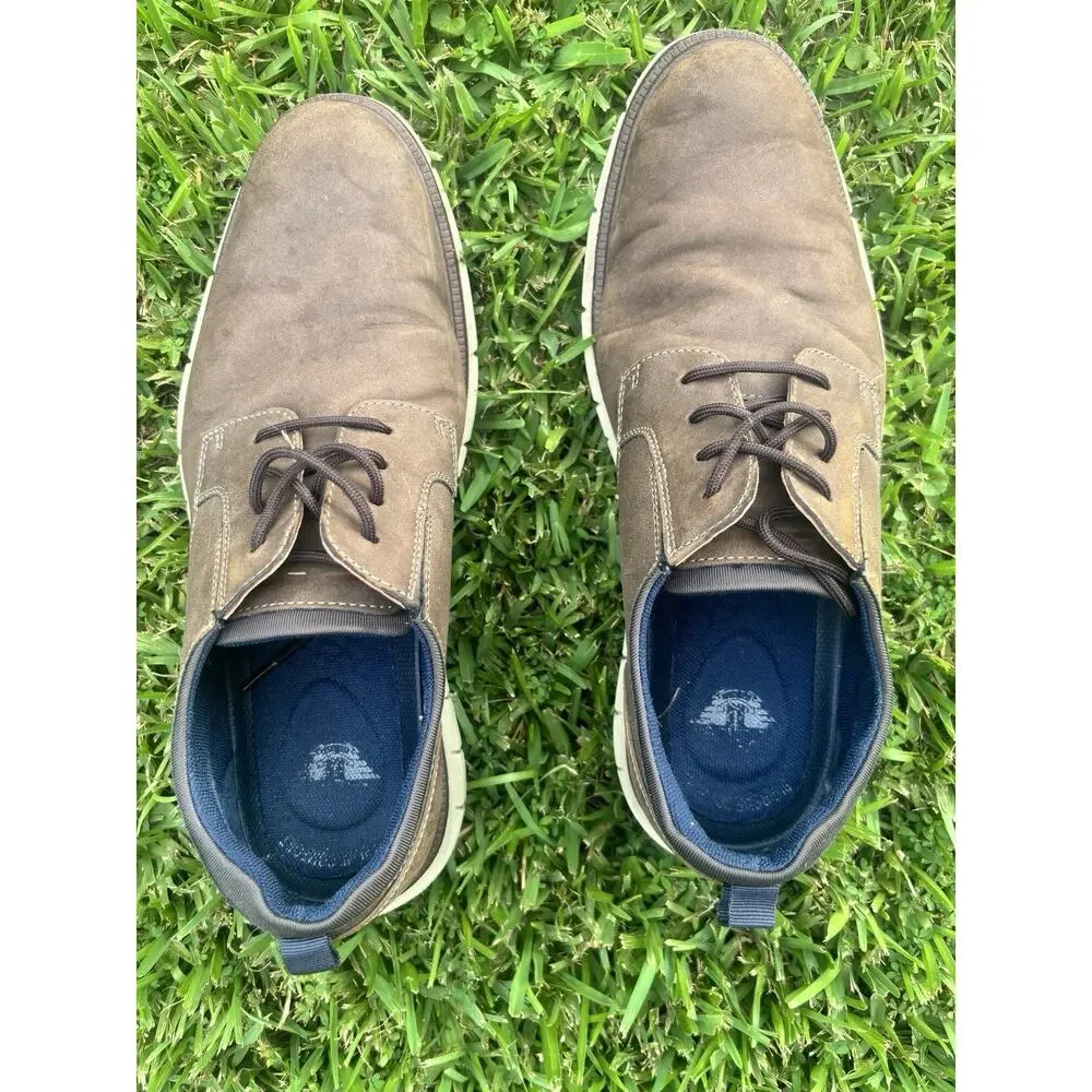 Dockers Men's Brown Suede Dress Shoe Size 10.5 Lace Up Comfortable